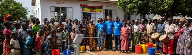 Community infrastructure built alongside village institutions
